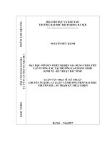 Dạy học mô đun thiết bị điện gia dụng theo tiếp cận tương tác tại trường cao đẳng nghề kinh tế   kỹ thuật bắc ninh 