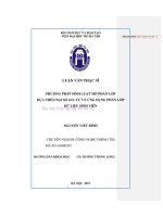 Phương pháp sinh luật mờ phân lớp dựa trên đại số gia tử và ứng dụng phân lớp dữ liệu sinh viên 