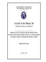 Pháp luật về cấp giấy chứng nhận quyền sử dụng đất, quyền sở hữu nhà ở và tài sản khác gắn liền với đất cho hộ gia đình, cá nhân 