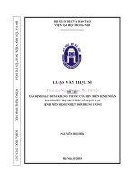 Xác định đặc điểm kháng thuốc của HIV trên bệnh nhân đang điều trị ARV phác đồ bậc 2 tại bệnh viện bệnh nhiệt đới trung ương 