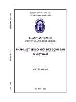 Pháp luật về môi giới bất động sản ở việt nam  