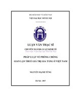 Pháp luật về phòng chống gian lận thuế giá trị gia tăng ở việt nam 