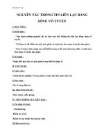 Giáo án Vật lý 12 bài 23: Nguyên tắc thông tin liên lạc bằng sóng vô tuyến