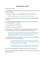 Ôn thi Sinh hóa dược cuối kỳ