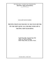 skkn phương pháp giải nhanh các bài toán đồ thị ôn thi THPT quốc gia cho học sinh lớp 12 trường THPT hàm rồng 