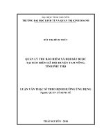 Quản lý thu bảo hiểm xã hội bắt buộc tại bảo hiểm xã hội huyện Tam Nông, tỉnh Phú Thọ (Luận văn thạc sĩ)