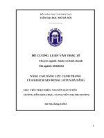 Nâng cao năng lực cạnh tranh khách sạn royal lotus đà nẵng