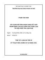 Xây dựng mô hình nhận dạng kết hợp nhằm nâng cao độ chính xác phân loại tín hiệu điện tim loạn nhịp (tt) 