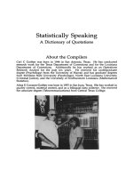 C c gaither, a e cavazos gaither   statistically speaking   a dictionary of quotations 