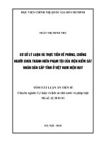 Cơ sở lý luận và thực tiễn về phòng, chống người chưa thành niên phạm tội của viện kiểm sát nhân dân cấp tỉnh ở việt nam hiện nay tt 