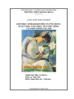 skkn giúp học sinh khám phá và ứng dụng tỉ lệ vàng vào thực tế cuộc sống của bản thân các em 