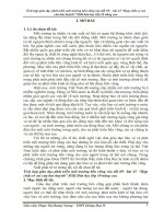 skkn tích hợp giáo dục phát triển môi trường bền vững vào tiết 69– bài 45 “hợp chất có oxi của lưu huỳnh” SGK hóa học lớp 10 nâng cao 