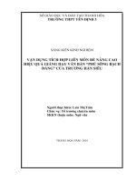 skkn vận dụng tích hợp liên môn để nâng cao hiệu quả giảng dạy văn bản “phú sông bạch đằng” của trương hán siêu 