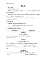 Giáo án Hóa học 9 bài 26: Clo