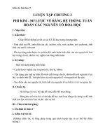 Giáo án Hóa học 9 bài 32: Luyện tập chương 3  Phi kim, sơ lược về bảng tuần hoàn các nguyên tố hóa học