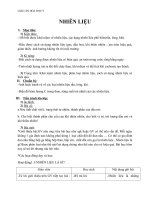 Giáo án Hóa học 9 bài 41: Nhiên liệu