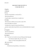 Giáo án Hóa học 9 bài 34: Khái niệm về hợp chất hữu cơ và hóa học hữu cơ