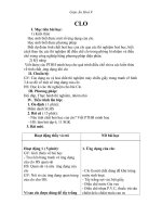 Giáo án Hóa học 9 bài 26: Clo