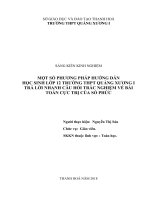 skkn một số phương pháp hướng dẫn học sinh lớp 12 trường THPT quảng xương 1 trả lời nhanh câu hỏi trắc nghiệm về bài toán cực trị của số phức 