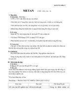 Giáo án Hóa học 9 bài 36: Metan