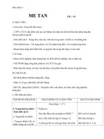 Giáo án Hóa học 9 bài 36: Metan