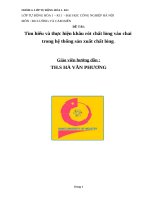 Tìm hiểu và thực hiện khâu rót chất lỏng vào chai  trong hệ thống sản xuất chất lỏng