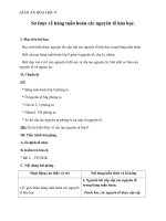 Giáo án Hóa học 9 bài 31: Sơ lược bảng tuần hoàn các nguyên tố hóa học