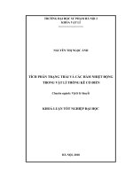 Tích phân trạng thái và các hàm nhiệt động trong vật lí thống kê cổ điển (2018)