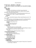 Giáo án Hóa học 9 bài 32: Luyện tập chương 3  Phi kim, sơ lược về bảng tuần hoàn các nguyên tố hóa học