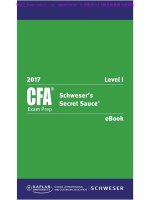 2017 CFA level 1 secret sauce 1 