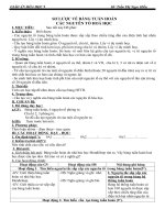 Giáo án Hóa học 9 bài 31: Sơ lược bảng tuần hoàn các nguyên tố hóa học