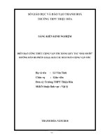 skkn diễn đạt công thức cộng vận tốc bằng quy tắc đầu đuôi hướng dẫn học sinh phân loại, giải các bài toán cộng vận tốc  