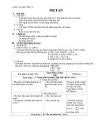 Giáo án Hóa học 9 bài 36: Metan