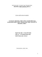 skkn sử dụng phương tiện công nghệ hiện đại, sơ đồ hoá kiến thức trong dạy học lịch sử ở trường THPT 