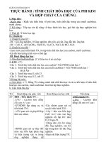 Giáo án Hóa học 9 bài 33: Thực hành Tính chất hóa học của phi kim và hợp chất của chúng