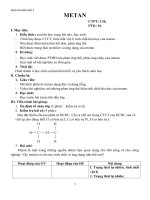 Giáo án Hóa học 9 bài 36: Metan