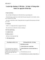 Giáo án Hóa học 9 bài 32: Luyện tập chương 3  Phi kim, sơ lược về bảng tuần hoàn các nguyên tố hóa học