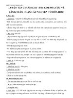 Giáo án Hóa học 9 bài 32: Luyện tập chương 3  Phi kim, sơ lược về bảng tuần hoàn các nguyên tố hóa học