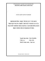 skkn ĐỊNH HƯỚNG HỌC TÍCH CỰC VĂN BẢN TRUYỆN NGẮN CHIẾC THUYỀN NGOÀI XA CỦA NGUYỄN MINH CHÂU BẰNG CÁCH HƯỚNG DẪN HỌC SINH CHUẨN BỊ BÀI Ở NHÀ