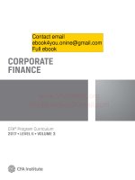 CFA program curriculum level 2 v3 corporate FInance 1 