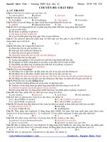 Chuyên đề.  Hệ thống câu hỏi lý thuyết và bài tập chất béo rất hay và đáp án