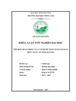 Tìm hiểu hoạt động của cán bộ kế toán ngân sách xã Phúc Xuân  thành phố Thái Nguyên (Khóa luận tốt nghiệp)