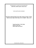 Sử dụng phương pháp đóng vai trong dạy học lịch sử nhằm nâng cao khả năng tự học của học sinh qua chương IV phần LSTG lớp 12