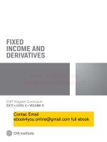 CFA program curriculum level 2 v5 fixed income and derivatives 1 