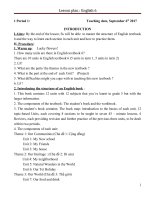 Giáo án Tiếng Anh 6-Thí điểm cả năm