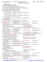 Chuyên đề.  Hệ thống câu hỏi và các dạng bài tập este rất hay và đáp án