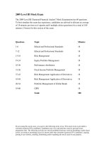 Mock  sample exam CFA level III mock exam itemset questions 2009 