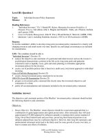 L3 mock  sample exam CFA  level III essay questions 1999 