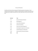 Mock  sample exam CFA level III mock exam itemset questions 2013 