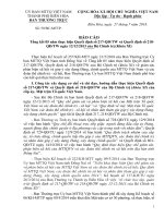 Báo cáo tổng kết 5 năm thực hiện Quyết định số 217, 218 của Bộ Chính trị